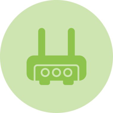 router vektör simgesi, tasarım taslağı 