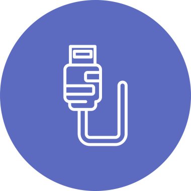 usb simgesi, vektör illüstrasyonu basit tasarım