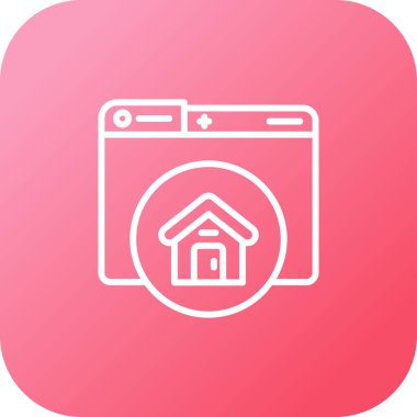 Ana sayfa vektör çizgisi simgesi beyaz arkaplanda izole edildi. Infographic, web sitesi veya uygulama için ana sayfa simgesi. 