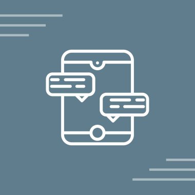 Metin Satır vektörüyle Konuşma Baloncuğu