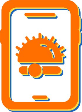 akıllı telefon simgesi, vektör illüstrasyonu basit tasarım