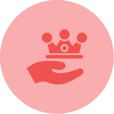 El simgesindeki bir tacın vektör çizimi