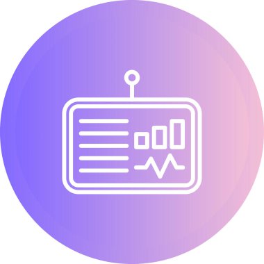 Gösterge paneli ikon vektör illüstrasyonu 