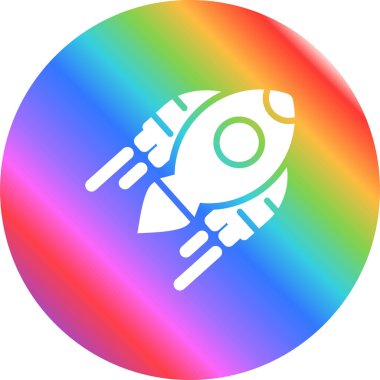 Uzay gemisi web simgesi vektör illüstrasyonu