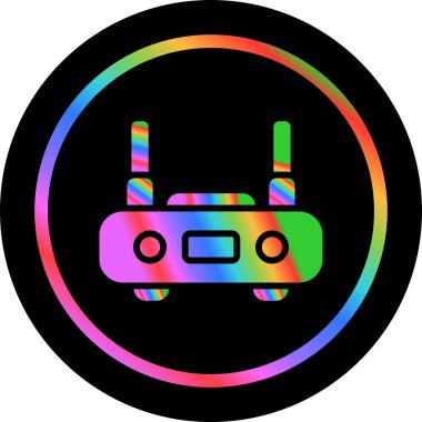 router vektör simgesi, tasarım taslağı 