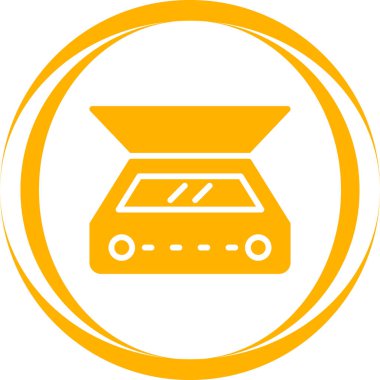 tarayıcı simgesi, vektör illüstrasyonu basit tasarım