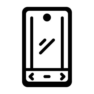 akıllı telefon simgesi, vektör illüstrasyonu basit tasarım