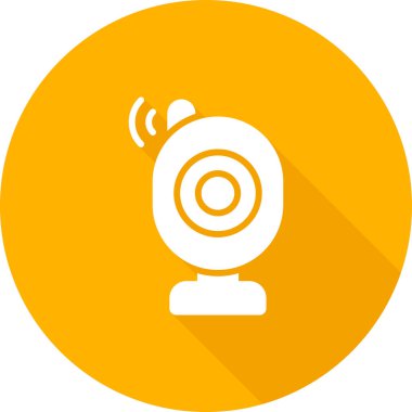 Beyaz Arkaplanda Bebek İzleyici Vektör Simgesi