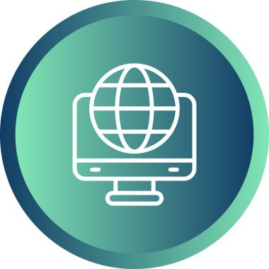 Modern eCommerce Ev Sahipliği simgesinin vektör illüstrasyonu 