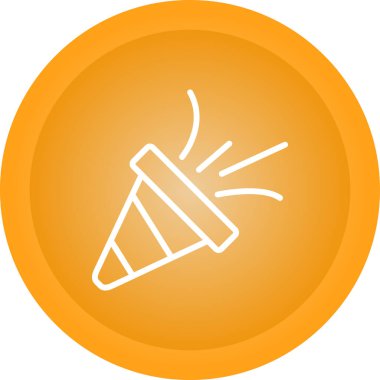 Modern Konfeti simgesinin vektör çizimi    