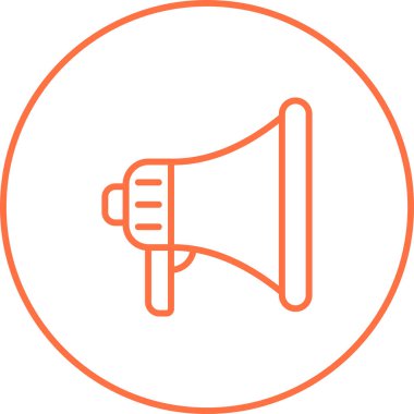 Moda tarzında konuşmacı simgesi. Megafon.