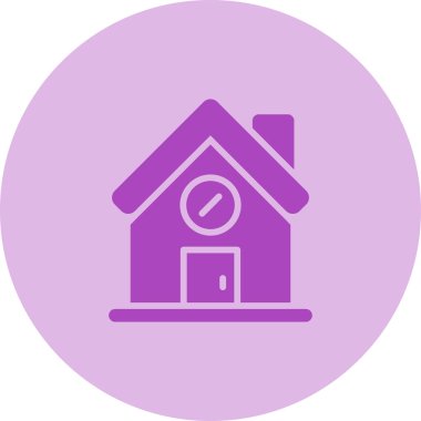 Ev web simgesi, basit vektör illüstrasyonu