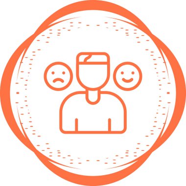 Duygular web simgesi vektör illüstrasyonu 