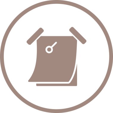 Yapışkan Not simgesi, vektör illüstrasyonu basit tasarım