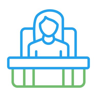 Yönetici seo modern simgesinin vektör illüstrasyonu