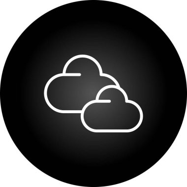 bulut web simgesi basit illüstrasyon