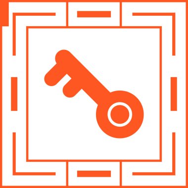 anahtar simgesi, vektör illüstrasyonu 