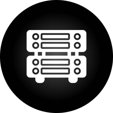 sunucu simgesi, vektör illüstrasyonu basit tasarım