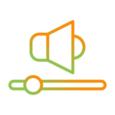 Beyaz arkaplanda ses simgesi izole edildi. Hoparlör sesi simgesi. Ses hacmi vektör simgesi basit işareti.