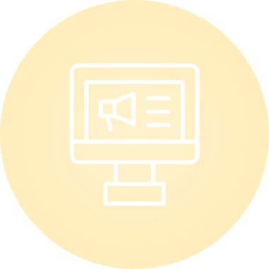 Basit simge vektör illüstrasyonu pazarlanıyor 