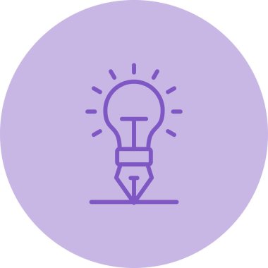 yaratıcılık web simgesi, vektör çizim