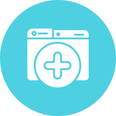 Yeni Pencere simgesi, vektör illüstrasyonu