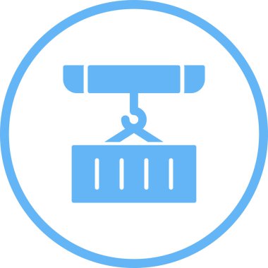Vinç. Web simgesi basit illüstrasyon
