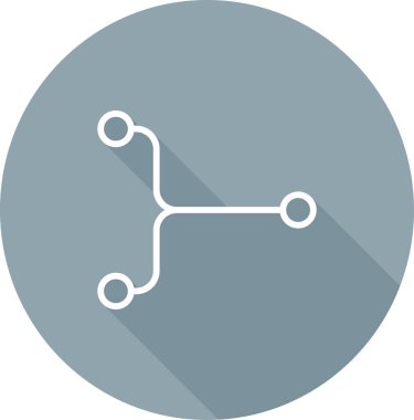 Yakınsama simgesinin vektör illüstrasyonu