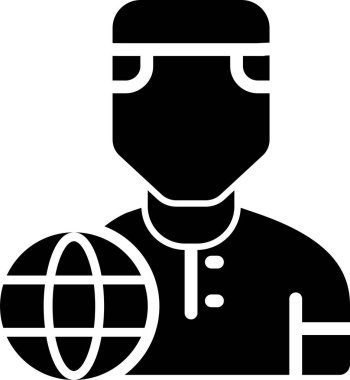 kullanıcı web simgesi, basit vektör illüstrasyonu