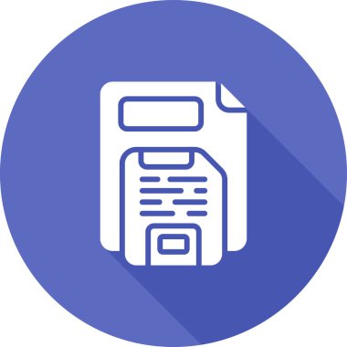 Kaydet düğmesi simgesinin vektör illüstrasyonu