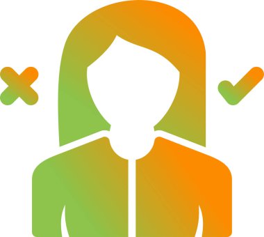 Karar Veren Kadın 'ın vektör çizimi