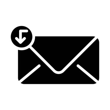 E-posta. Web simgesi basit illüstrasyon 