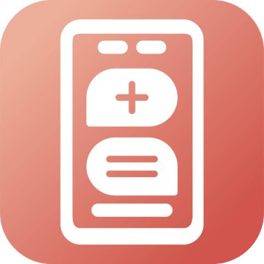 Çevrimiçi Randevu Web simgesi, basit vektör illüstrasyonu