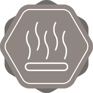 duman sinyali simgesi, web illüstrasyonu