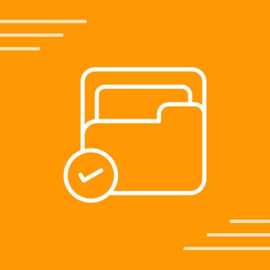 belge web simgesi vektör illüstrasyonu