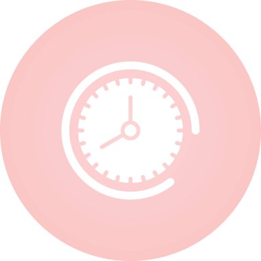 Saat web simgesi, basit vektör illüstrasyonu