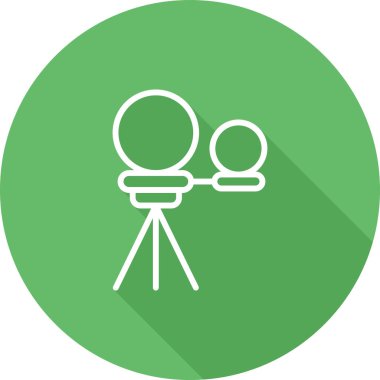 Heliograf. Web simgesi basit illüstrasyon 