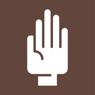 el simgesi, vektör illüstrasyonu basit tasarım