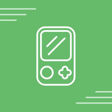 vektör Oyun Konsolu simgesi, basit illüstrasyon