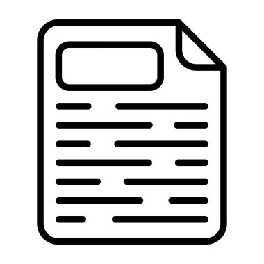 Sayfa Yüzleşmesi simgesinin vektör çizimi