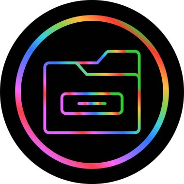 Dosya Dizini Web simgesi basit illüstrasyon