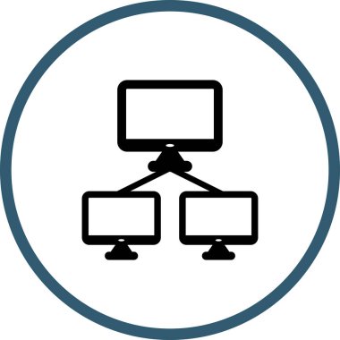 Ağ İzleme Vektörü Simgesi Beyaz Arkaplanda İzole Edildi 