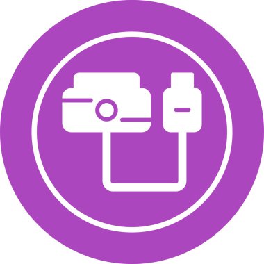 usb simgesi, vektör illüstrasyonu basit tasarım