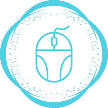 Bilgisayar faresi. Web simgesi basit illüstrasyon