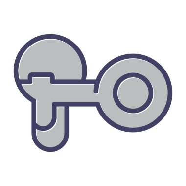 Anahtar deliği web simgesi, basit illüstrasyon 