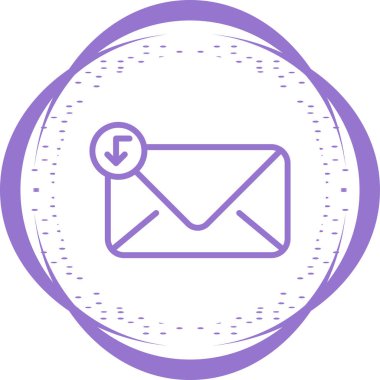 E-posta. Web simgesi basit illüstrasyon 