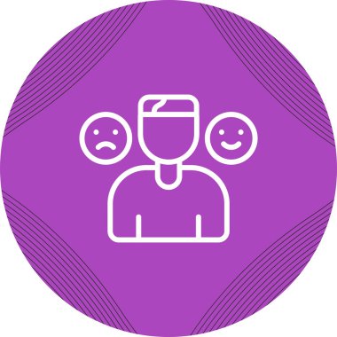 Duygular web simgesi vektör illüstrasyonu 