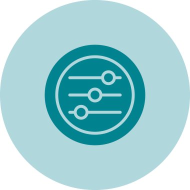 Sliders modern simgesinin vektör illüstrasyonu        