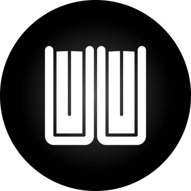 kitap simgesi, vektör illüstrasyonu basit tasarım