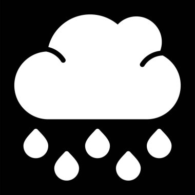 Bulut simgesi vektör illüstrasyonu